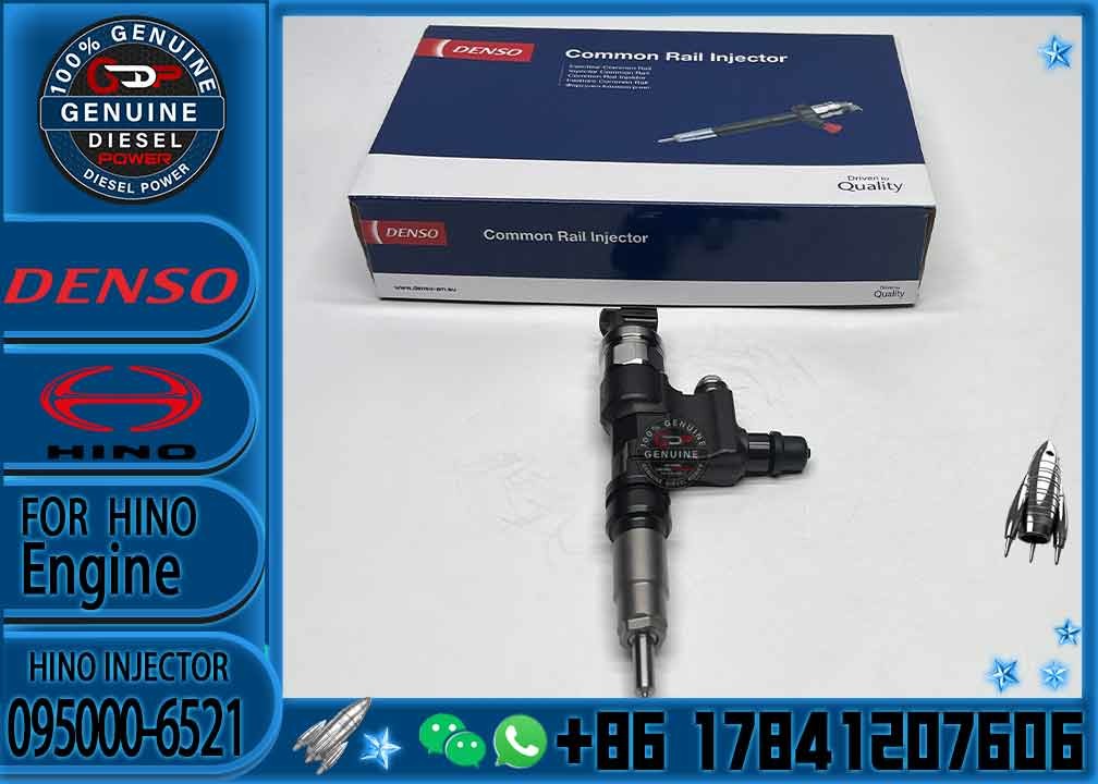 Genuine New Common Rail Fuel Injector 095000-6520 095000-6521 9709500-652 23670-79026 23670-79027 23670-E0091 For Hino /