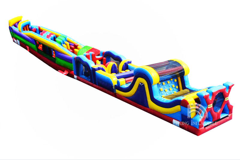 Inflatable Obstacle Course Rental Blow Up Bounce House Wipeout Races For Adults Kids
