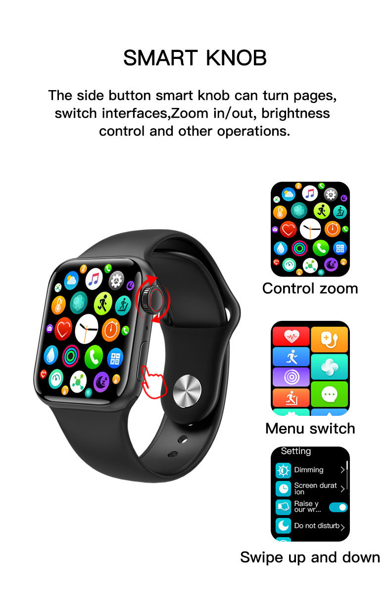 M16 Plus Smartwatch Call Sport Fitness Band Bracelet Heart Rate Password Split Screen Smart Watch Series 6 Women Men