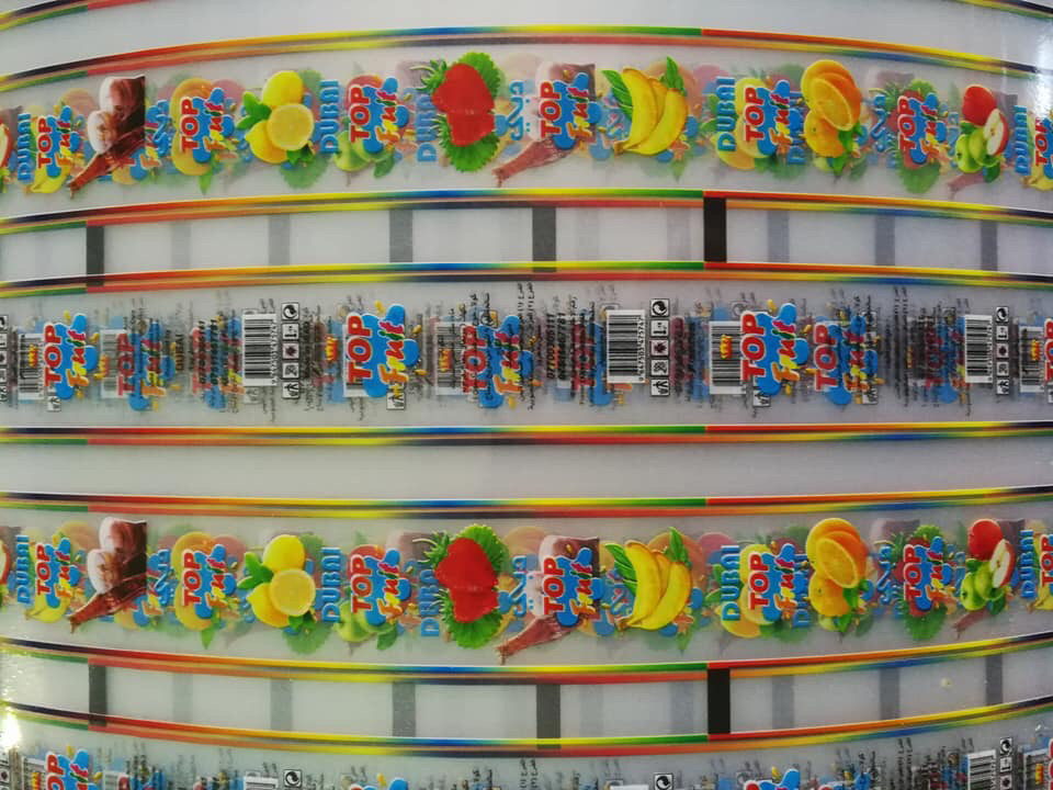 Mini CI Flexo Label Printing Machine 15kw 6 Colors Central Drum