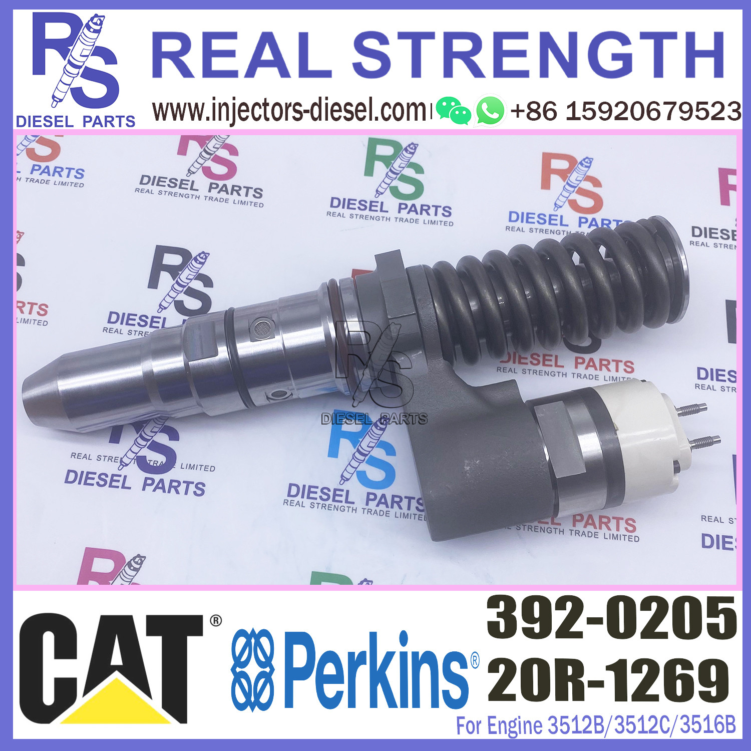 Diesel Fuel Injector 386-1752 386-1766 392-0205 FOR Caterpillar Engine 3508B/3512B/3516B