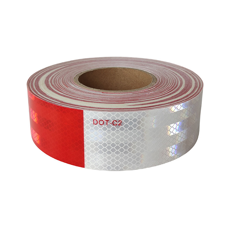 Custom Prismatic Dot C2 Reflective Tape Reflective Warning Sticker on Truck