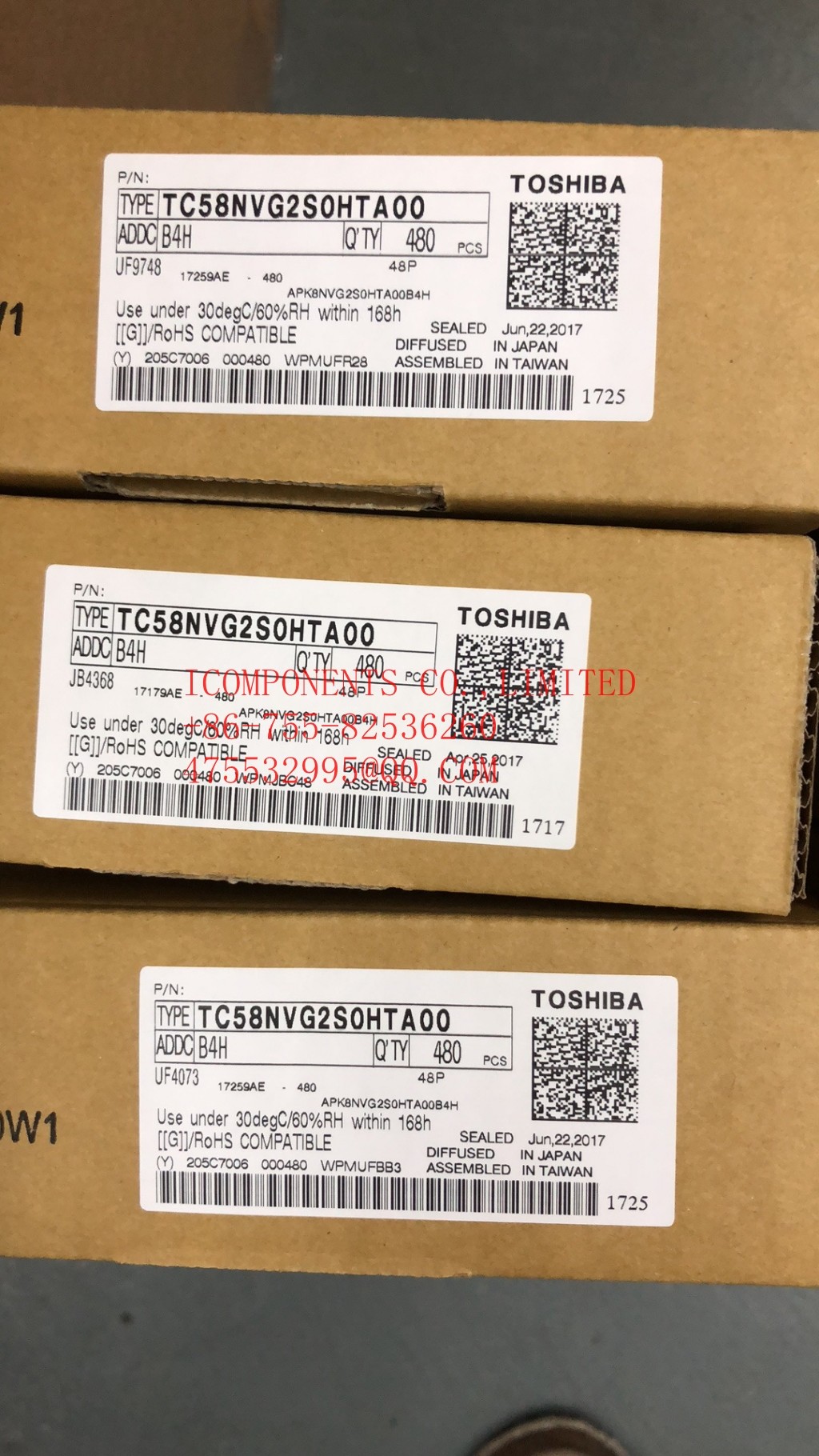 TC58NVG2S0HBAI4 KIOXIA SLC NAND Flash 3.3V 4Gb 24nm SLC NAND (EEPROM)