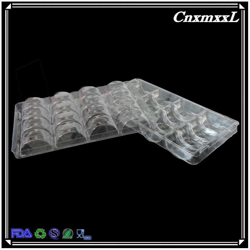 macaron cakes cookies PET PVC plastic blister thermoforming vacuum clear transparent containers