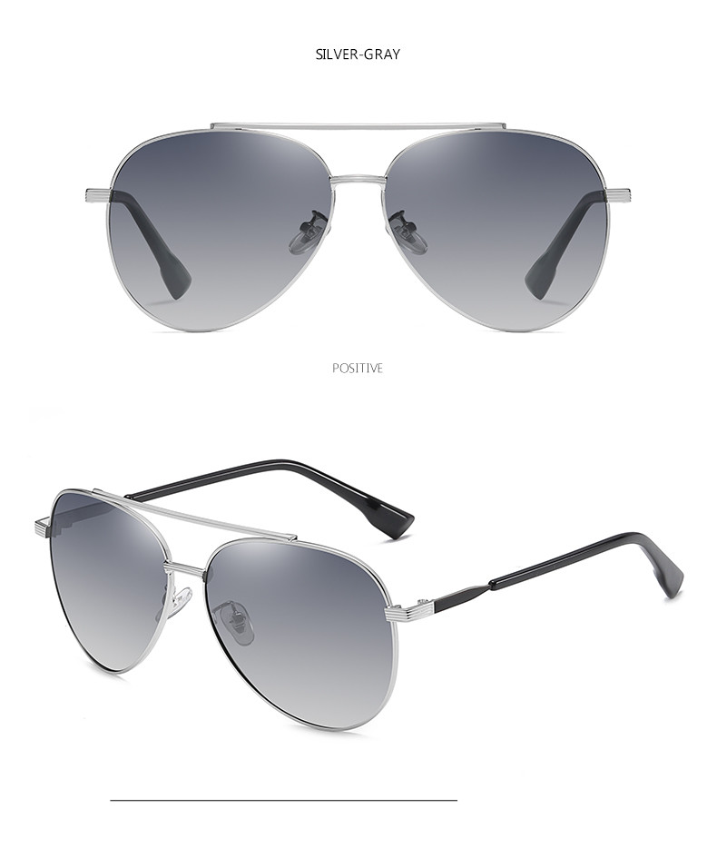 Portable TAC Polarized Photochromic Sunglasses Men'S UV400 Driving Transition Lens