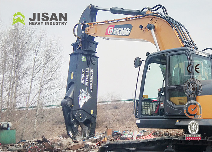 Dismantling Abandoned Containers Ships Hydraulic Rotating Pulverizer For Excavator