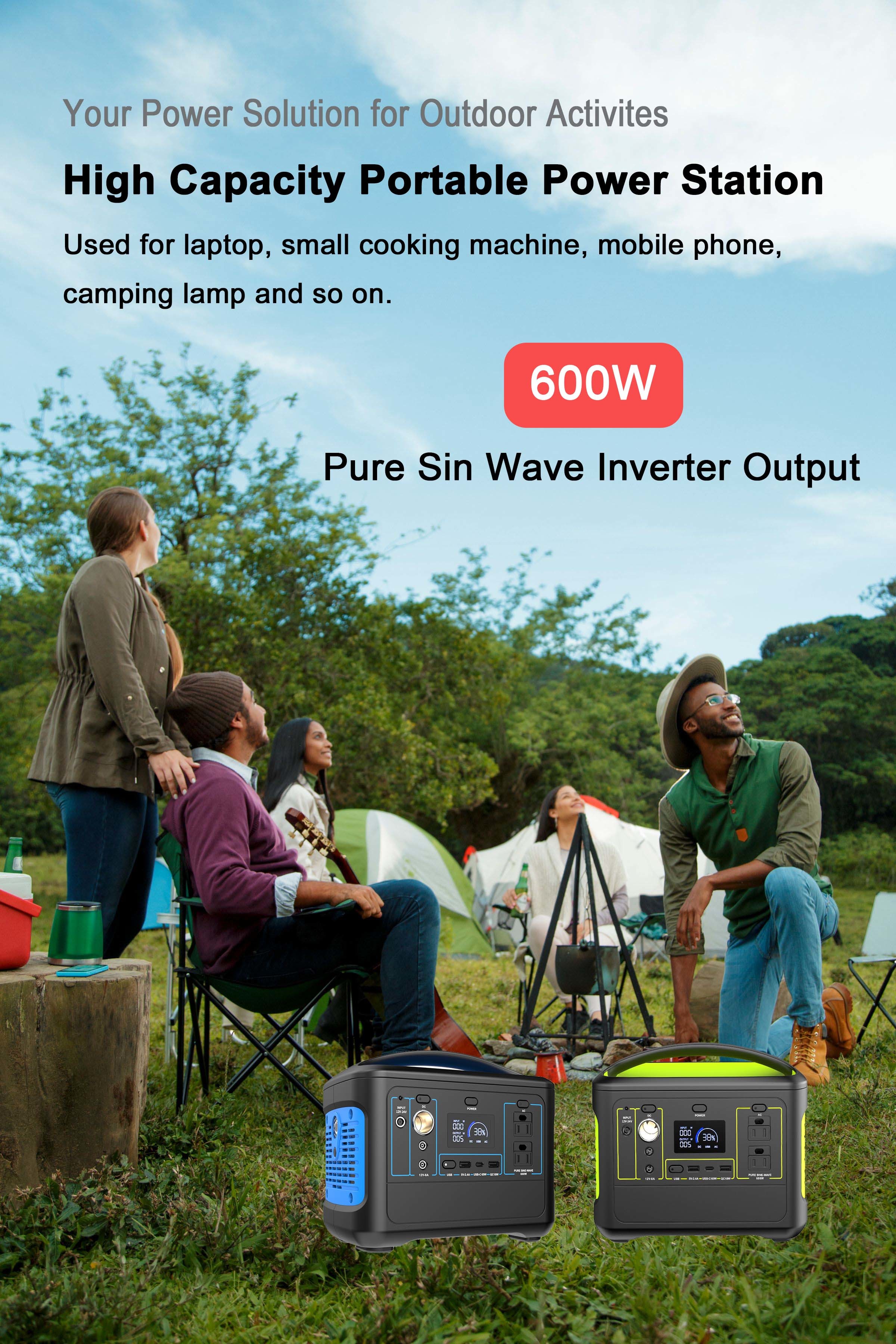 300W 600W 1000W 3000W Portable Solar Power Generator