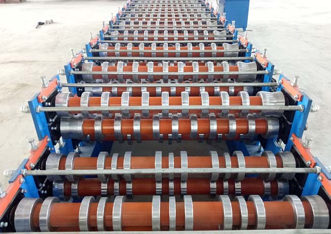 Easy Installation Double Layer Roll Forming Machine Material Expand Width 1250mm