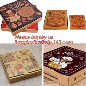 Buy cheap Kraft Pizza Paperboard Take Out Containers cheap pizza delivery box Packing Boxes,recyclable Pizza packaging boxes bagea product