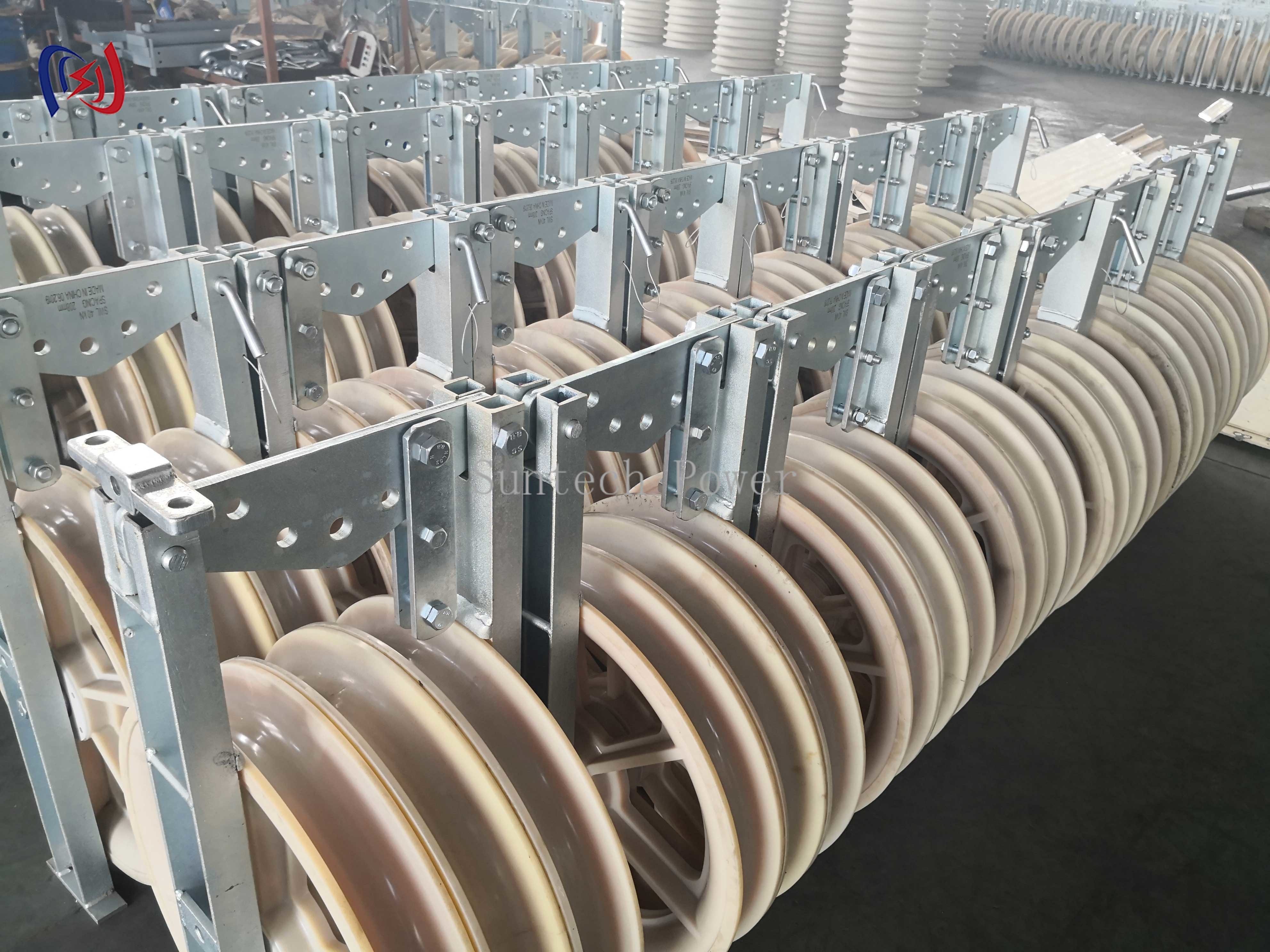 30KG - 150KG 660 Series Large Diameter Rope Pulley Stringing Block Mc Nylon Sheave