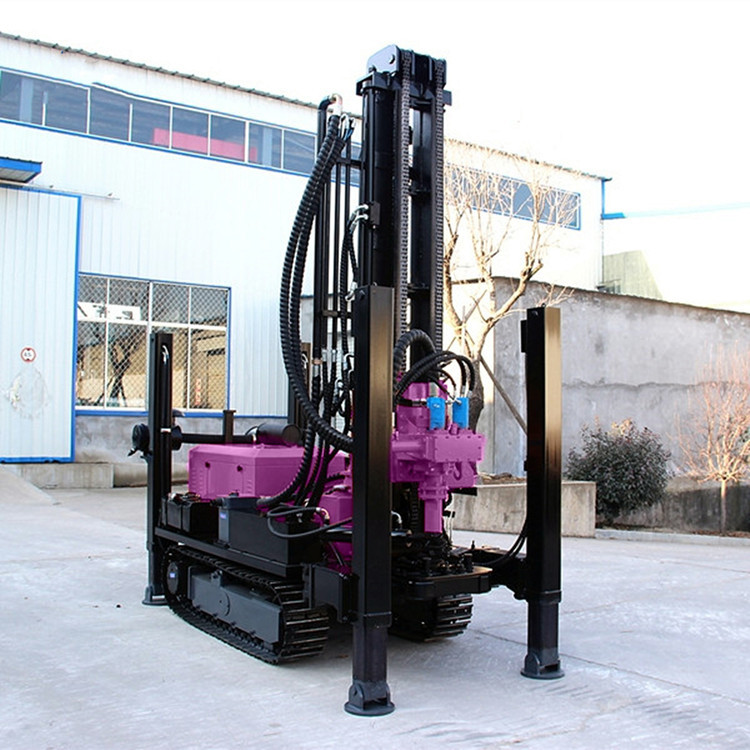 Full Hydraulic Water Well Drilling Rig 68KW Diesel Portable Water Well Drilling Machine
