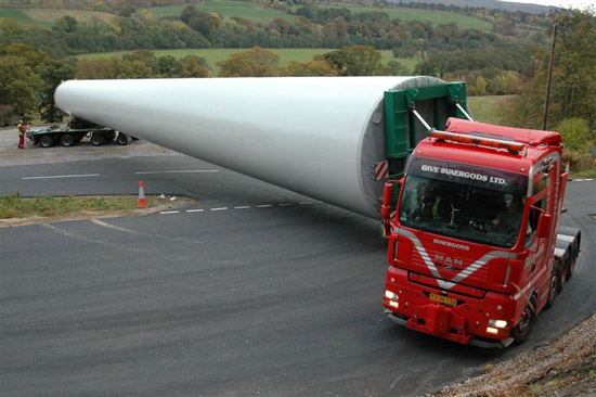 50m Wind Blade Transport Trailer with All Wheel Drive and Standard 28Ton Landing Gear