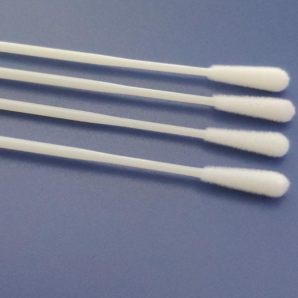 Throat Flocked Specimen Collection Swab Disposable Sampling Nylon Swab With