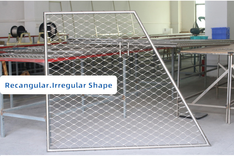 OEM Stainless Steel Ferrule Rope Mesh Helideck Helipad Safety Net