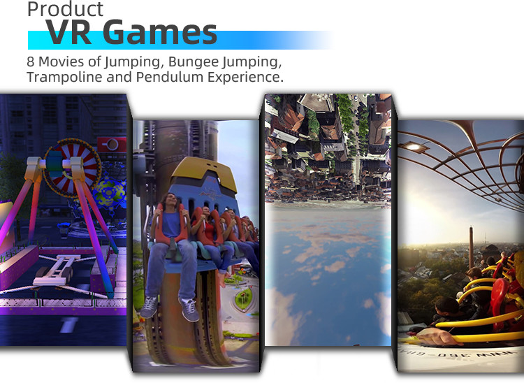 1 Seat Amusement Park VR Game 9D Motion 2 DOF Bungee Jumping Simulator