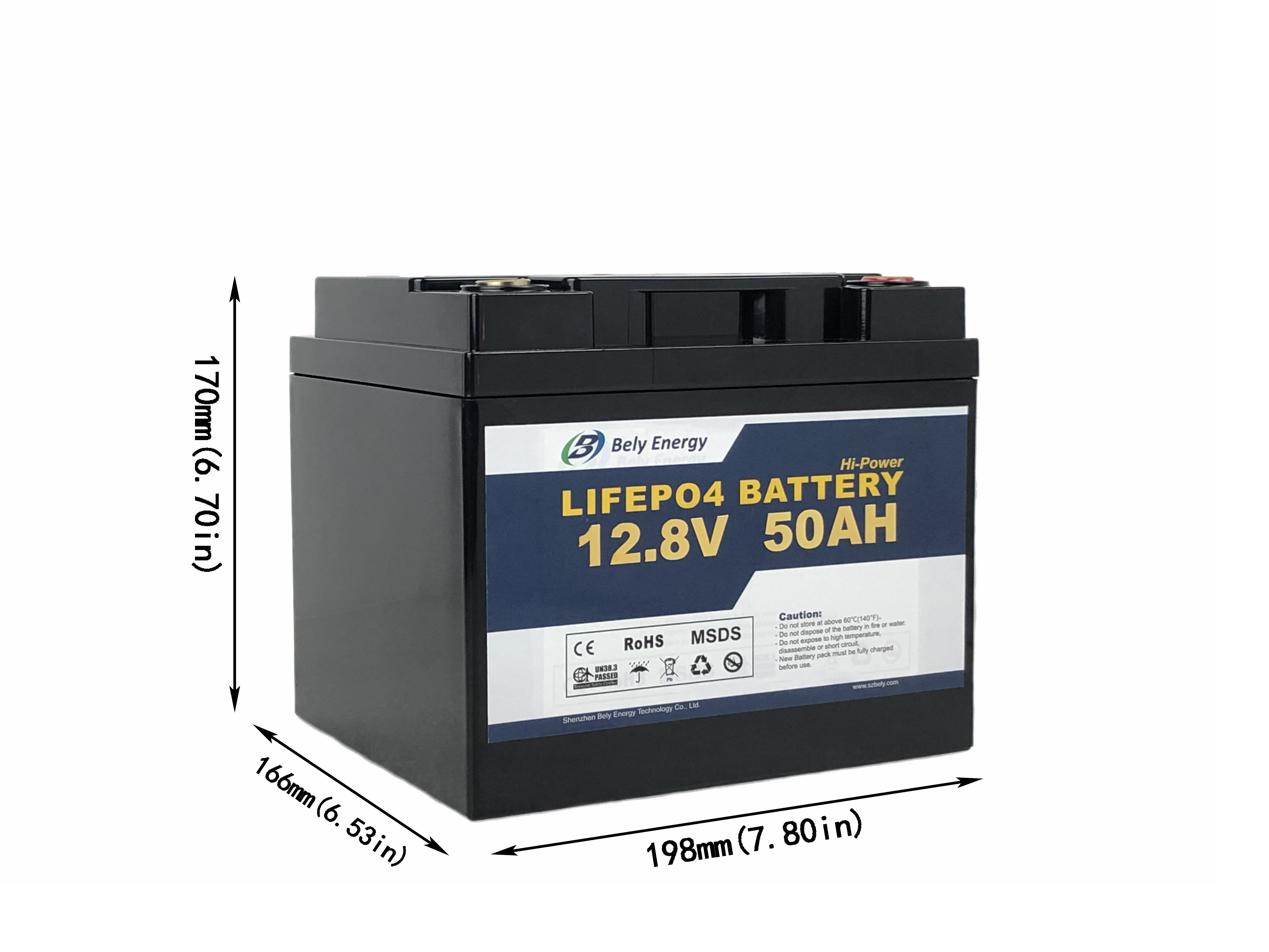 50ah 12v Lifepo4 Deep Cycle Battery Lithium Ion Battery Replacement For Lead Acid