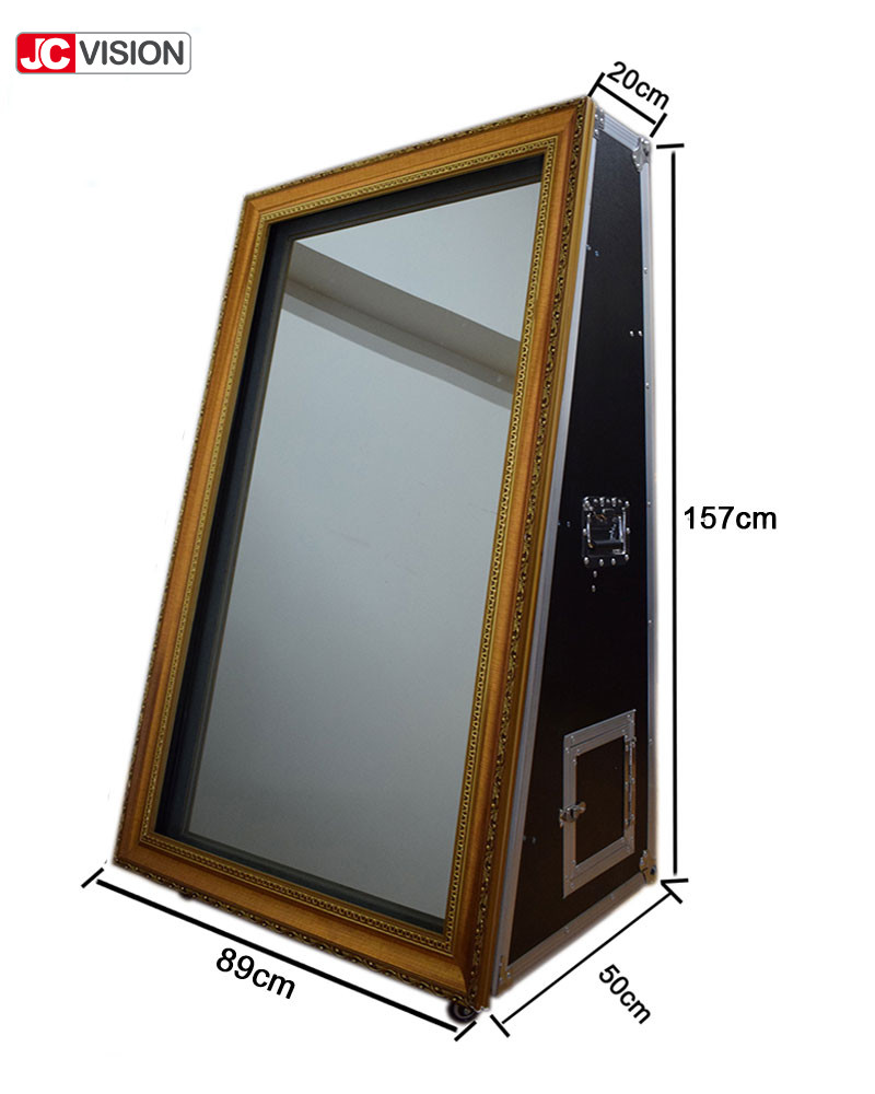 55inch 65inch Photo Booth Mirror , Wedding Portable Magic Mirror Photo Booth Kiosk