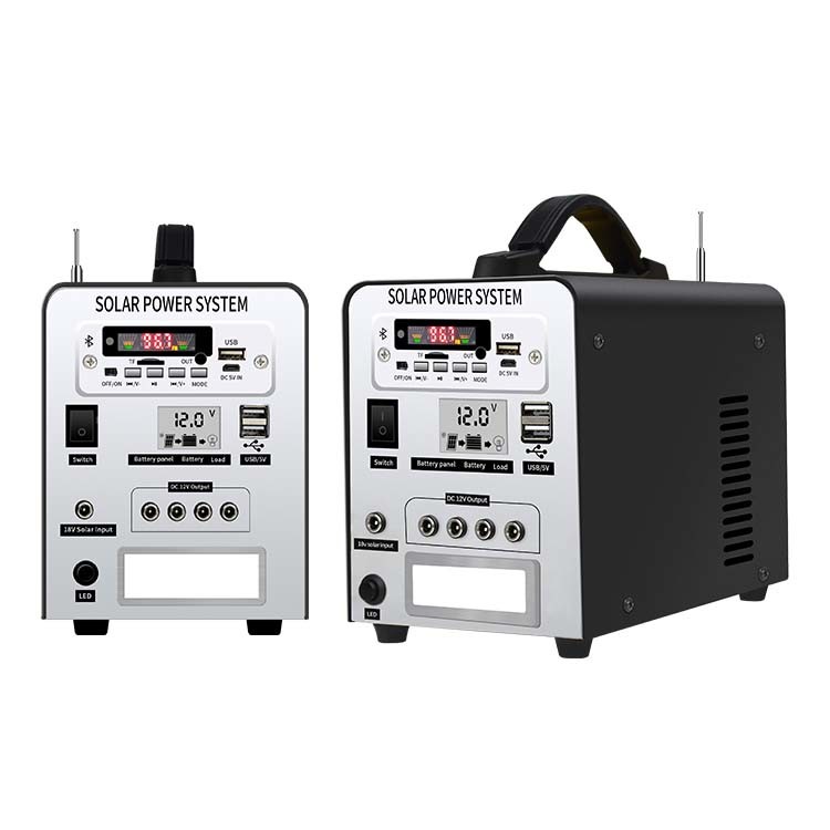250W Portable Power Station 12V Solar Storage Generator With 12V 20Ah Lithium Solar Battery