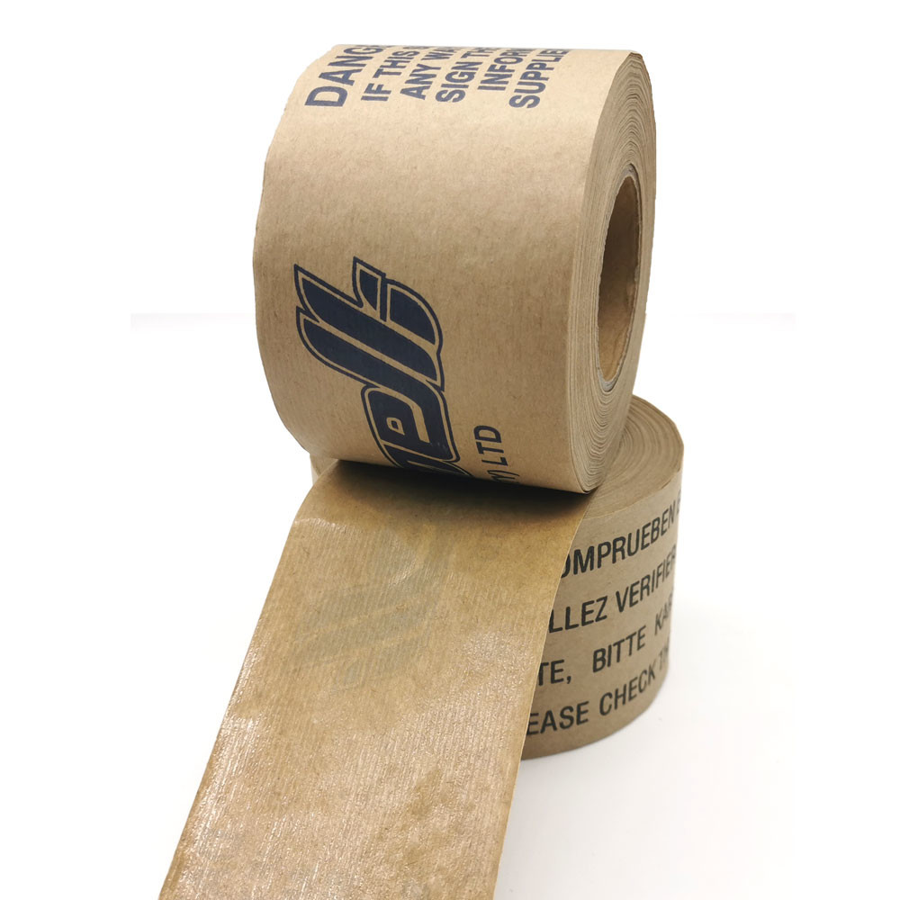 Anti Abrasion Gummed Kraft Sealing Tape High Tensile Strength Customized Length