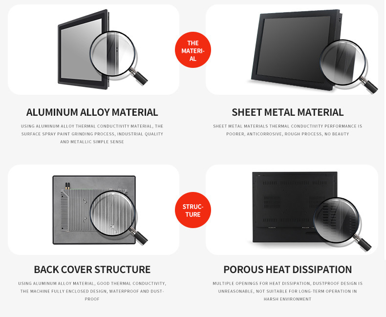 15 Inch Touch Industrial Tablet Computer Embedded Fully Enclosed Dustproof