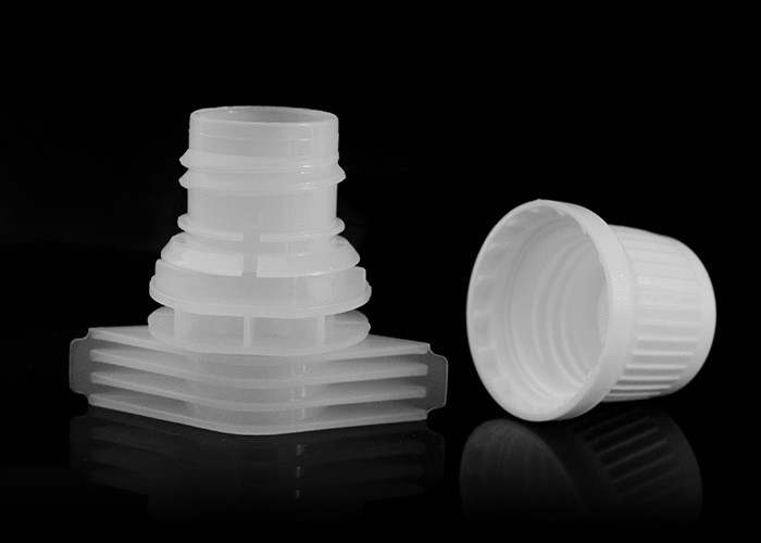 Dia 15mm Non Spill Plastic Pour Spout Caps In Double Gaps Accept Machine Filled