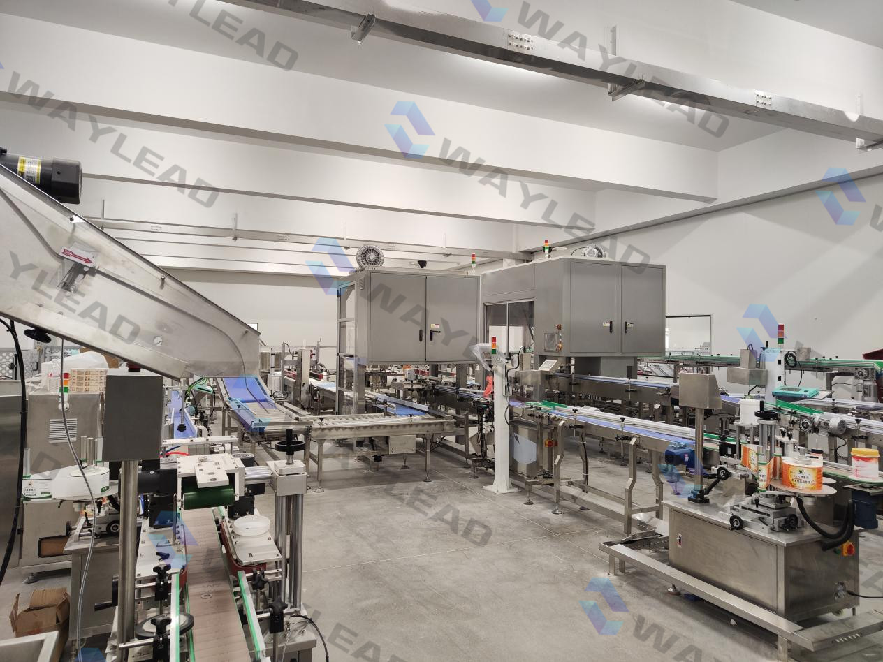 Low Noise Automatic Packaging Line PLC Control Snacks Packing Machine