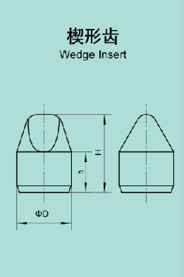 High Performance Tungsten Carbide Buttons Wedge Insert With Various Sizes