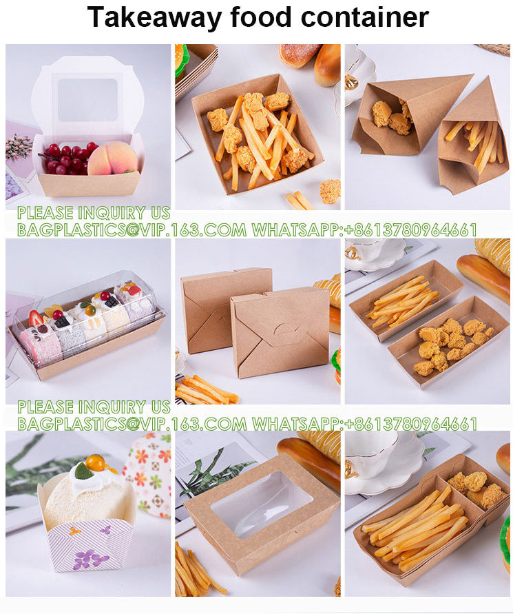 Sugarcane Pulp Clamshell Bagasse Takeout Bento Lunch Box Food Container For Hamburger