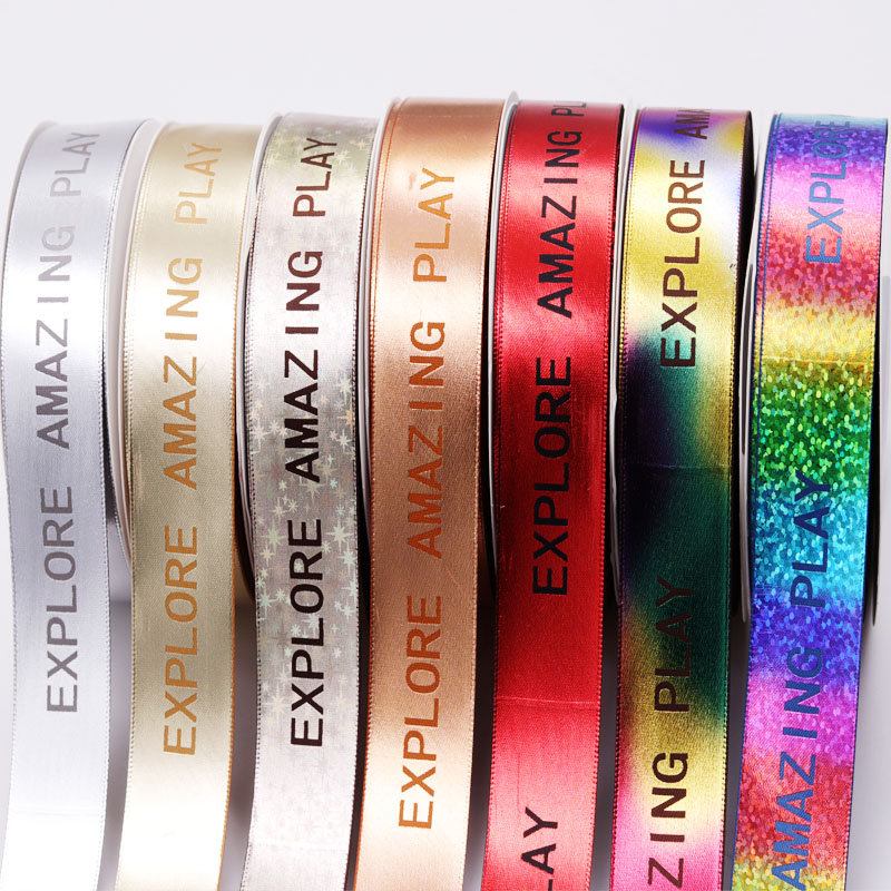 Smooth Single Face Satin Ribbon , Various Color Personalized Satin Ribbon