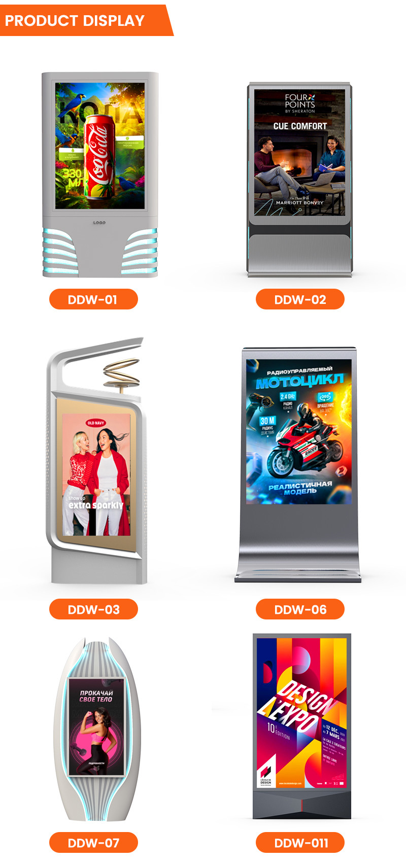 IP65 waterproof P4 P5 P6 P8 P10 10000nits mupi digital outdoor indoor led signage display digital