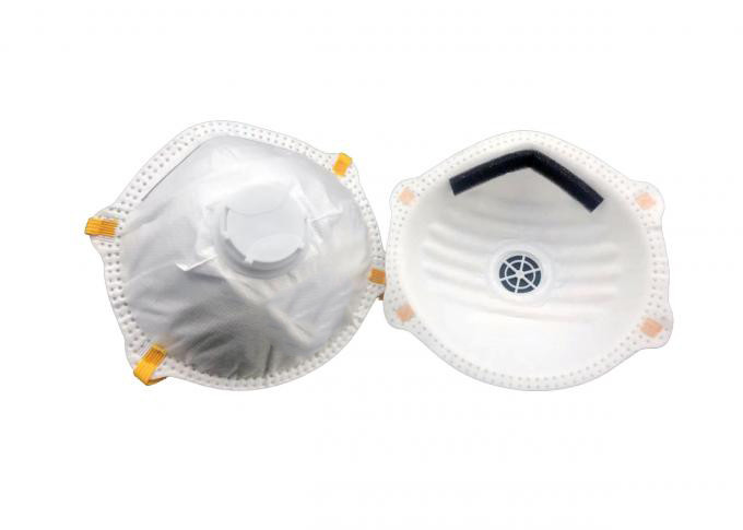 Disposable FFP1V Anti Dust Mask Adjustable Nose Clip For Secure Seal