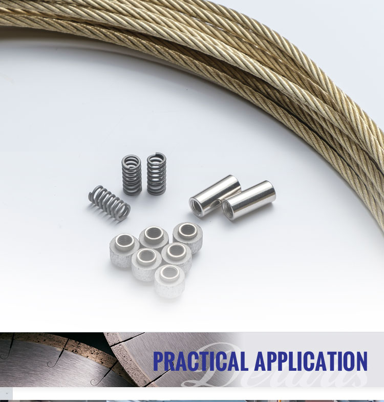 Diamond Wire Saw For Profiling Plastic Injection Of The Connection Type D11.0*37 Or 40m