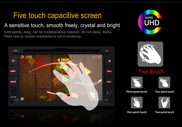 Ouchuangbo Universal Car DVD GPS Navigation Android 4.2 System USB iPod 3G Wifi Radio Player OCB-2815B