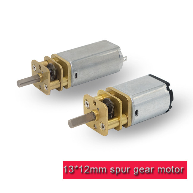 Mini DC Spur Gear Motor High Torque 3v 6v 12v 13mm Metal Gearbox With Brush