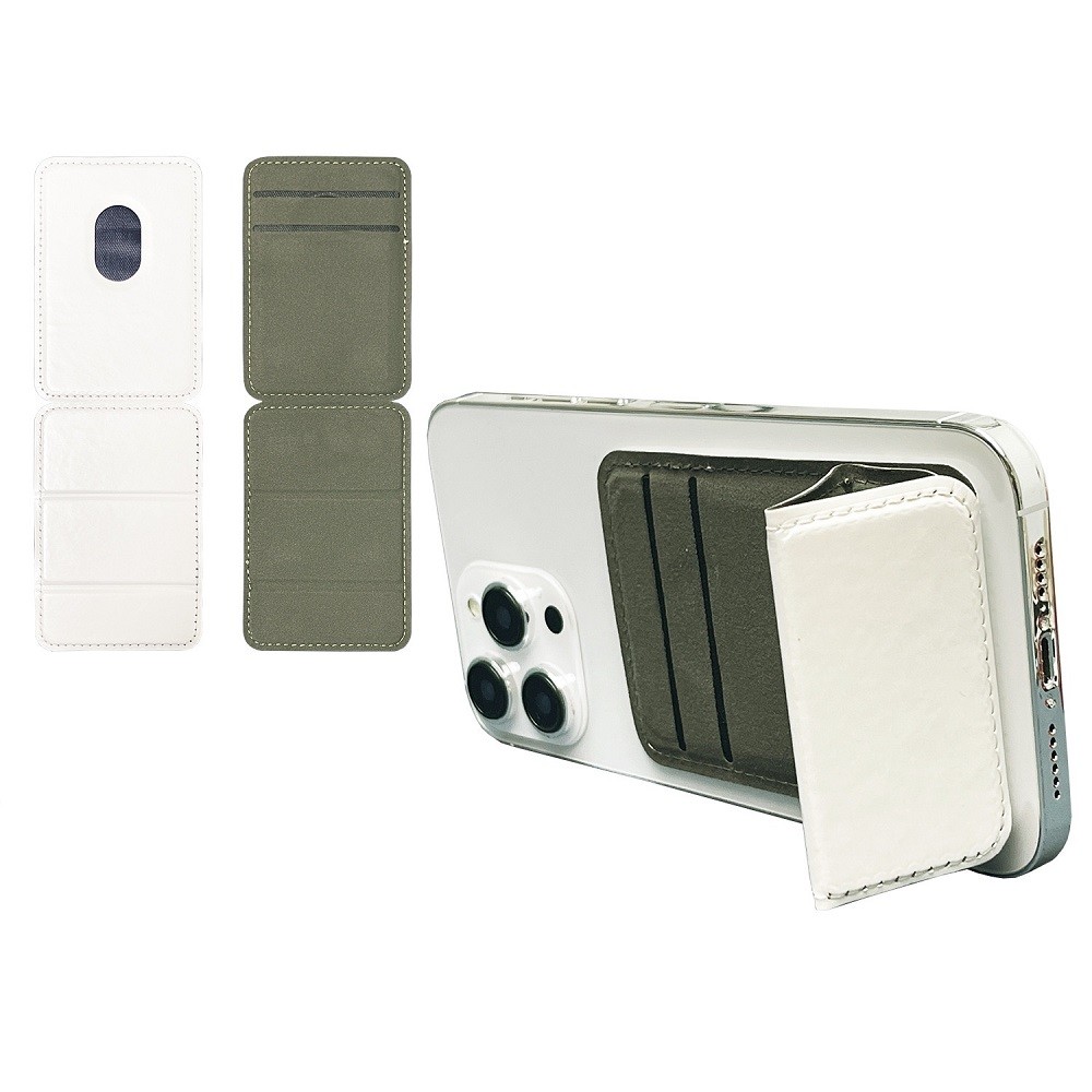 Double Row Heat Transfer Sublimation Phone Card Holder Stand Folding Design