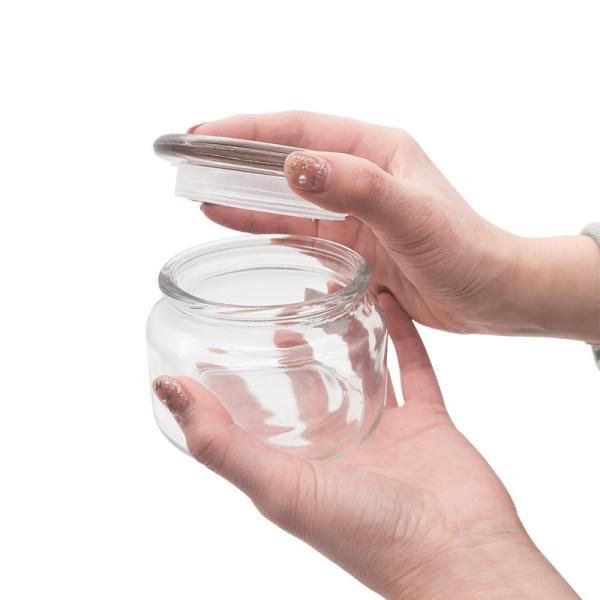 Tea Round Multi Colored Borosilicate Glass Storage Jars