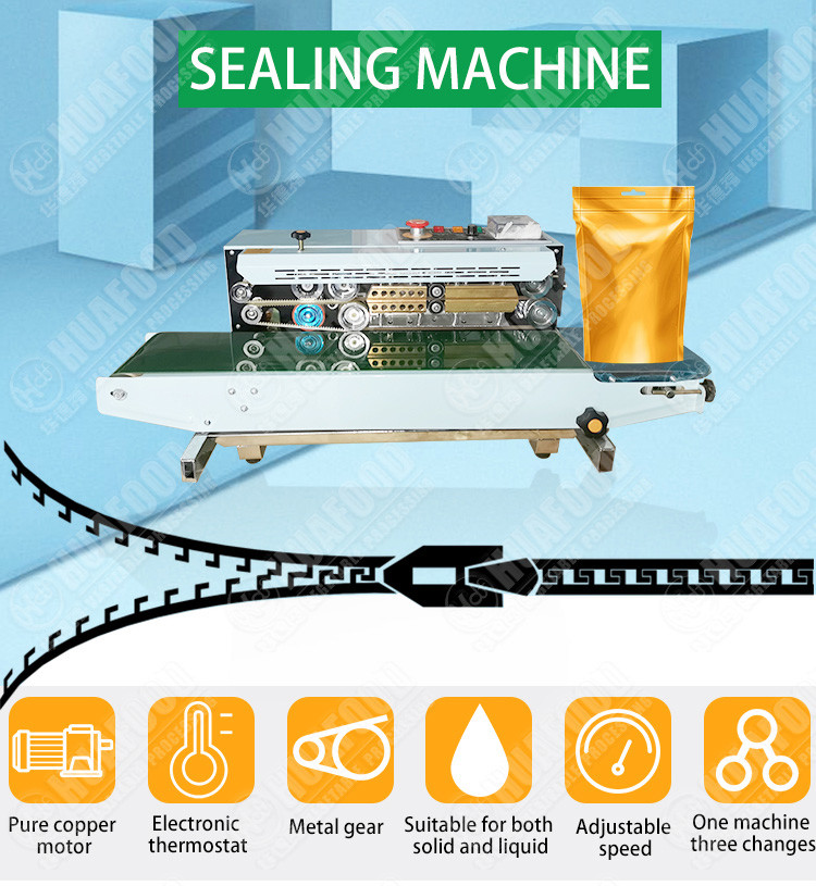 Eco Friendly Plastic Bags 12mm 16m/Min Food Sealing Machine