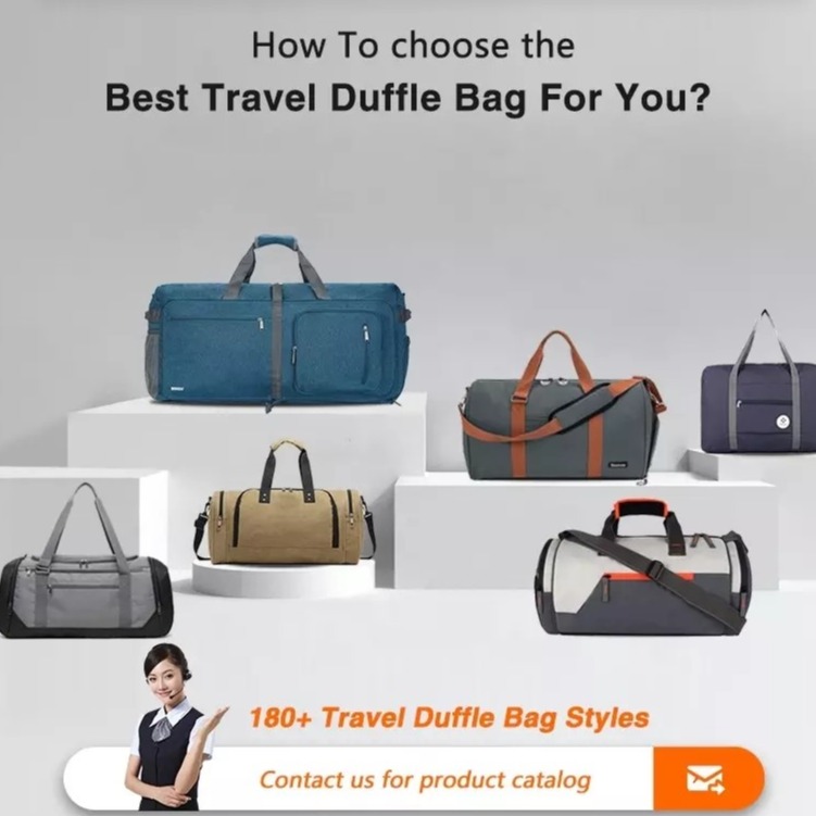 Polyester Anti Theft Travel Bag Gym Bag With Wet Pocket Shoe Compartment