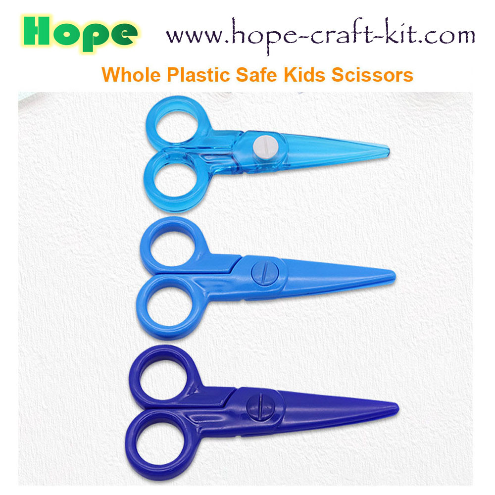 Whole Plastic Small Scissors Safe Colorful Hobbies DIY Material Tools for Kids Toddlers Teachers Preschool Hand-craft