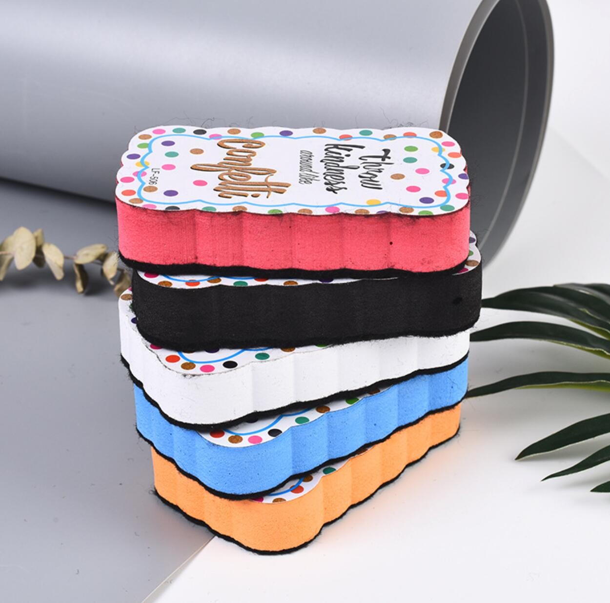 ISO Rosh Cartoon Bones Eva Felt Magnetic Dry Eraser For Blackboard Whitebaord