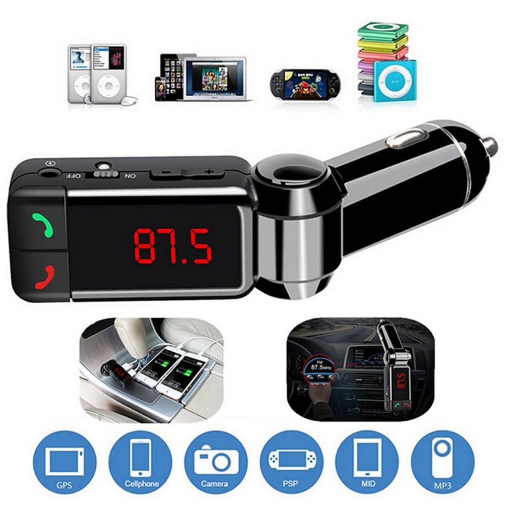 BC06 High Performance Digital Wireless Bluetooth Fm Transmitter in-Car Bluetooth Receiver Fm Radio Stereo Adapter