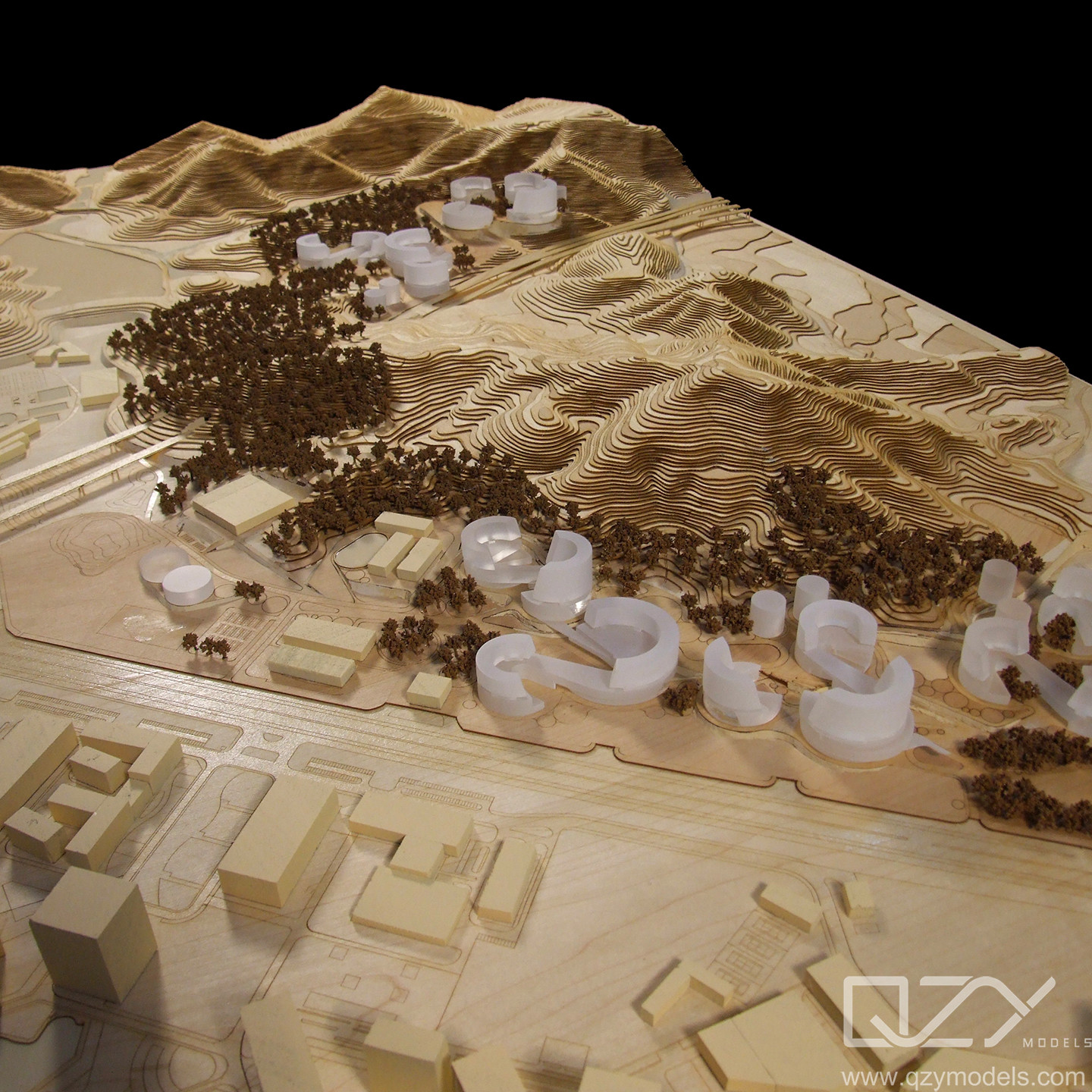 Conceptual Architectural Section Model CABR 1:1500 The Chinese University Of Hongkong Shenzhen Campus