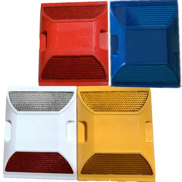 ABS Cat Eyes Plastic Road Reflectors , Reflective Road Markers Red White Green