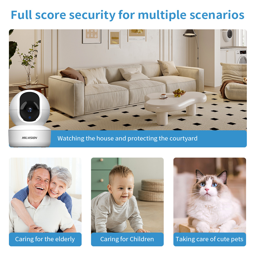 Convenient WiFi Infrared Smart Camera with Double Digital Zoom and Information Push