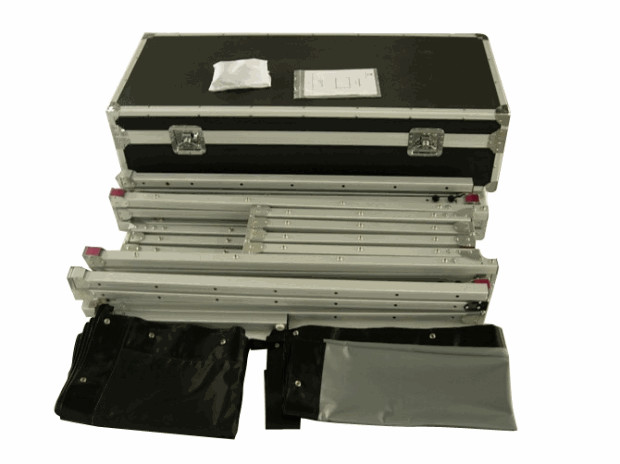 100" - 300" Big collapsible projection screen with aluminum housing