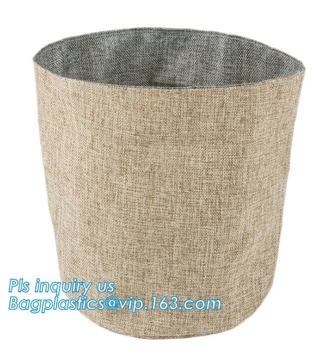 Storage Bins Organizer, Set of 3 Foldable Collapsible Large Cube Fabric Canvas Storage Baskets,Canvas Round Storage Bask