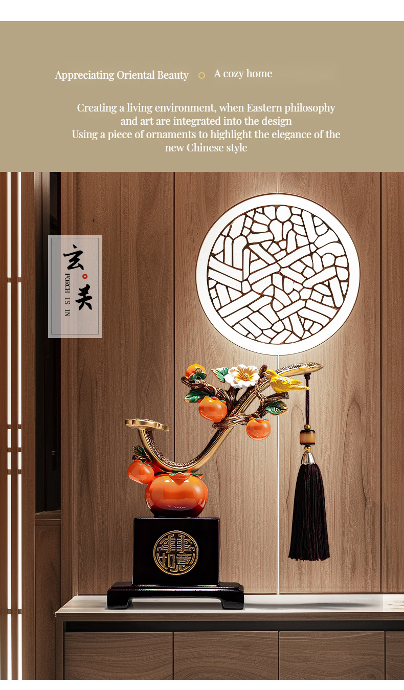 Modern End Persimmon Wine Cabinet in Customized Color and Style for Housewarming Gift
