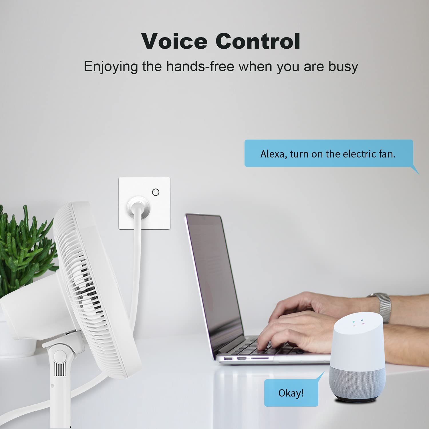 Uk Smart 13A Wall Plug Socket Energy Monitor Electrical Wifi In Wall Outlet Timer Work With Google&Alexa