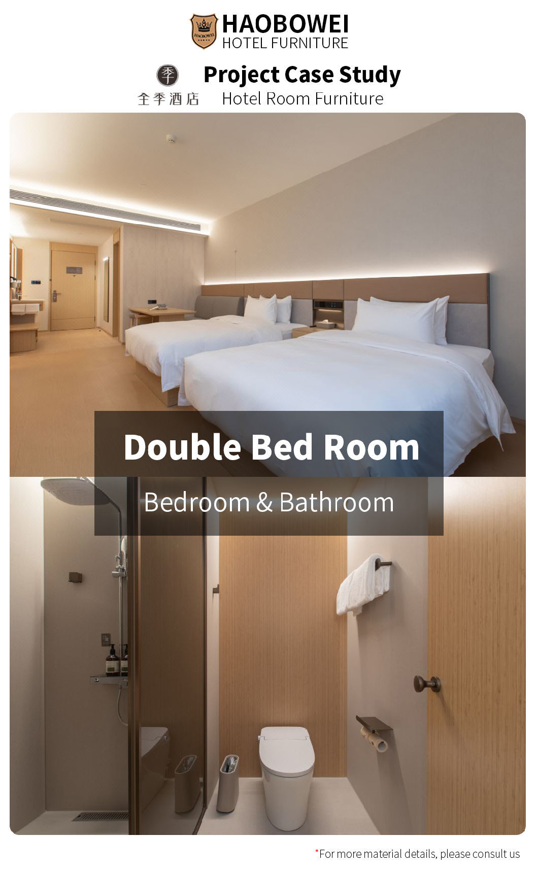 Resort Furniture Bedroom Apartment Set 3 Star Luxury Style Source Factory Hotel