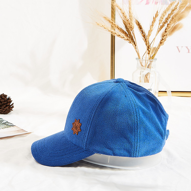 Terry Rubber Patch Curve Brim Embroidered Baseball Caps